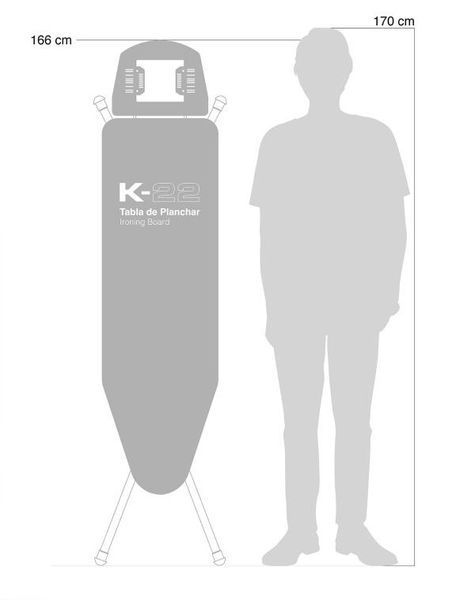 Дошка для прасування Rolser K-22 Black Tube Blanco/Negro &ndash; сучасний дизайн та максимальна функціональність 931978 фото