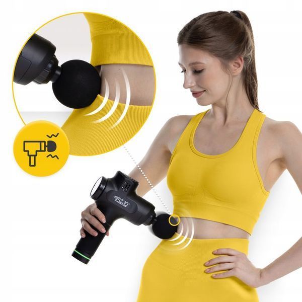 Ручний перкусійний масажер 4FIZJO Massage Gun PRO+ 250 Вт масажний пістолет (P-5907739311139) P-5907739311139 фото
