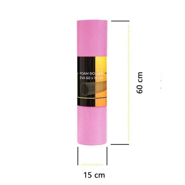 Масажний ролик Cornix EVA+ 60 x 15 см (валик, роллер) XR-0308 Pink XR-0308 фото