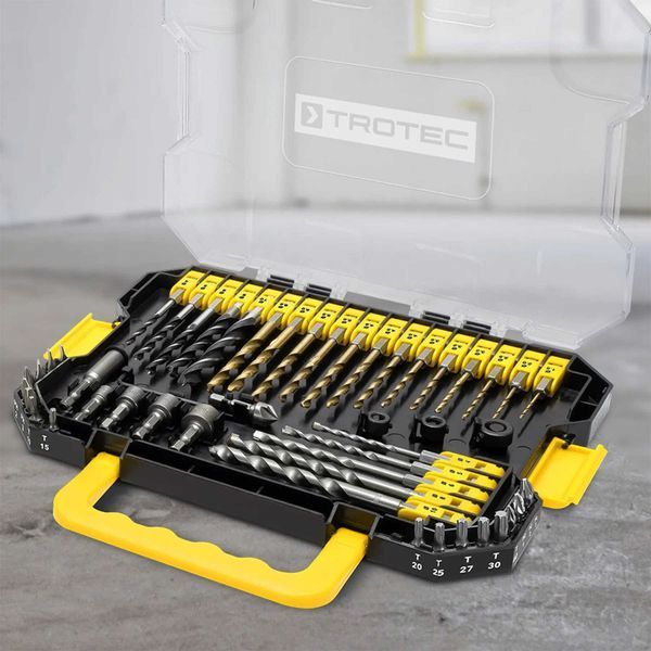 Набір біт і свердел Trotec 49 pieces Hexagon Shank Drill and Bit Set (6200001160) DAS302819 фото