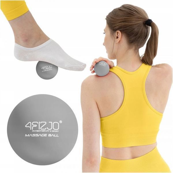 Масажний м'яч 4FIZJO Lacrosse Ball 6.25 см Grey (P-5907739314314) P-5907739314314 фото