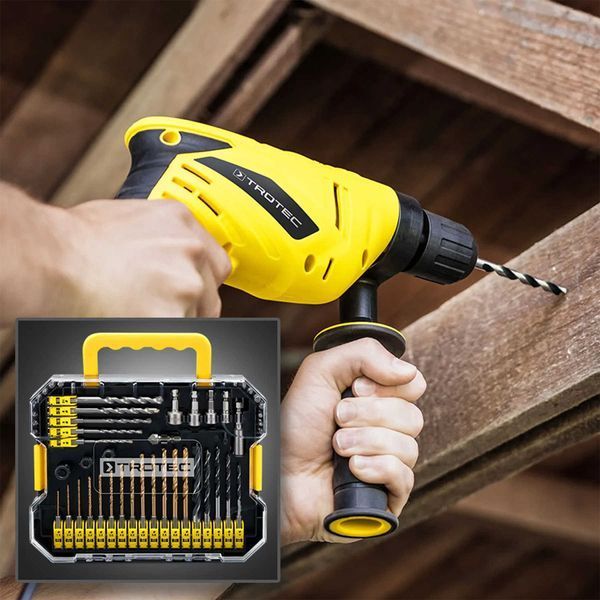 Набір біт і свердел Trotec 49 pieces Hexagon Shank Drill and Bit Set (6200001160) DAS302819 фото