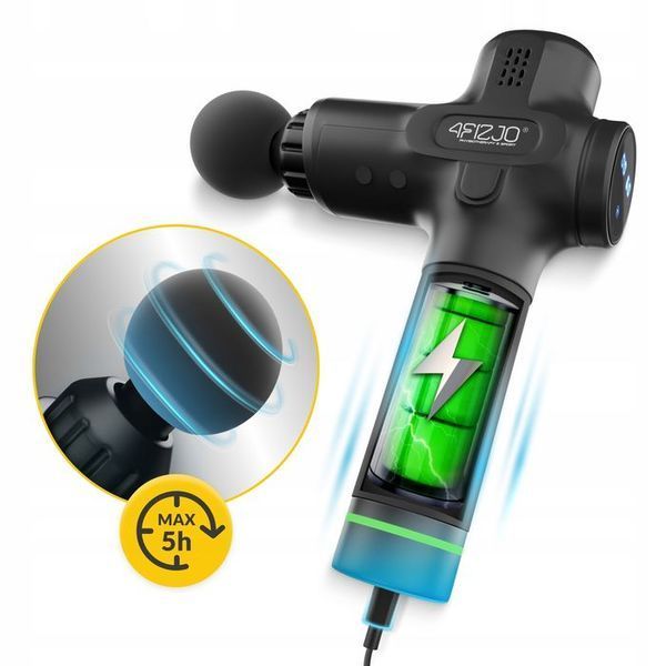 Ручний перкусійний масажер 4FIZJO Massage Gun PRO+ 250 Вт масажний пістолет (P-5907739311139) P-5907739311139 фото