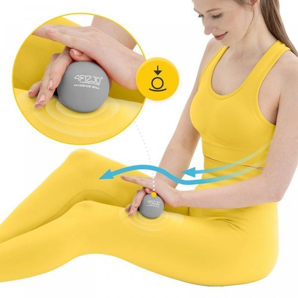 Масажний м'яч 4FIZJO Lacrosse Ball 6.25 см Grey (P-5907739314314) P-5907739314314 фото