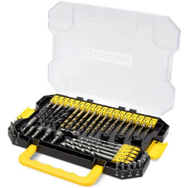 Набір біт і свердел Trotec 49 pieces Hexagon Shank Drill and Bit Set (6200001160) DAS302819 фото