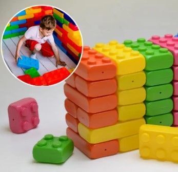 Великий дитячий конструктор Mega Cube 40 елементів пластик 154553 фото