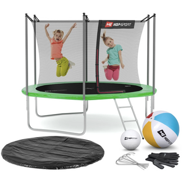 Батут Hop-Sport з внутрішньою сіткою 10ft (305cm) Зелений 2107-1664 фото