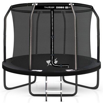 Батут THUNDER INSIDE ELITE з внутрішньою сіткою 10 футів 305 см чорний INSIDE-ELITE-10FT-BLACK фото