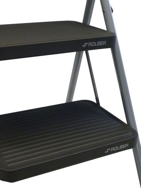 Драбина Rolser Taburete M/10 UNE 2 щаблі Antracita (MET003-1021) 930801 фото