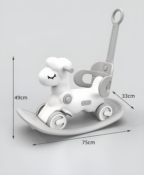 Коник-гойдалка 3в1 Terrio &ldquo;Sheepy&rdquo; Оранжево-бірюзова 22365-163765 фото