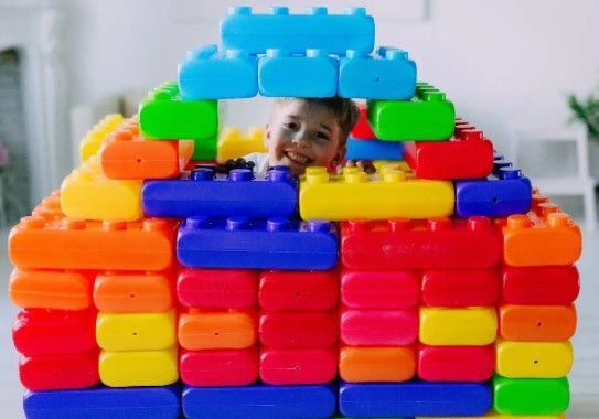 Великий дитячий конструктор Mega Cube 40 елементів пластик 154553 фото