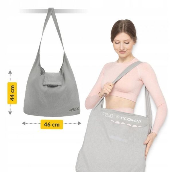 Килимок акупунктурний з подушкою 4FIZJO Eco Mat Аплікатор Кузнєцова Grey/Pink (P-5907739312174) 145447-2692 фото