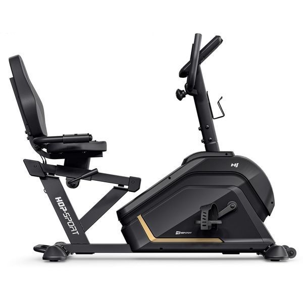 Горизонтальний велотренажер Hop-Sport HS-120L Ravel електромагнітний чорний 5902308241077 фото