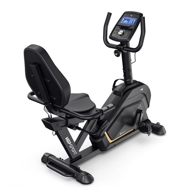 Горизонтальний велотренажер Hop-Sport HS-120L Ravel електромагнітний чорний 5902308241077 фото