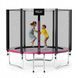 Батут із зовнішньою сіткою 4FIZJO Classic 8FT 252 см Black/Pink (P-5907739314536) 154721-2692 фото 1