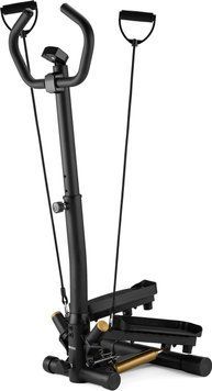 Степпер Gymtek XST900 золотистий &ndash; ефективний домашній тренажер з рукоятками та еспандерами 5905884423356 фото