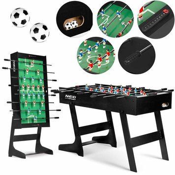 Настільний футбол Neo-Sport 121 x 61 x 80 см NS-803 чорний 180300 фото