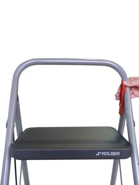 Драбина Rolser Taburete M/11 UNE 3 щаблі Antracita (MET004-1021) 928602 фото