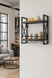 Настінний винний стелаж Costway Lagom у стилі Loft 5903330068822 фото 7