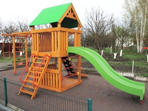 Спуск для гірки скло пластиковий 2,8 м, H-1,2 м. СП-01 фото