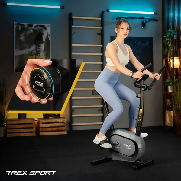 Велотренажер Trex Sport TX-450MB FLEXO магнітний сірий 104629-1664 фото