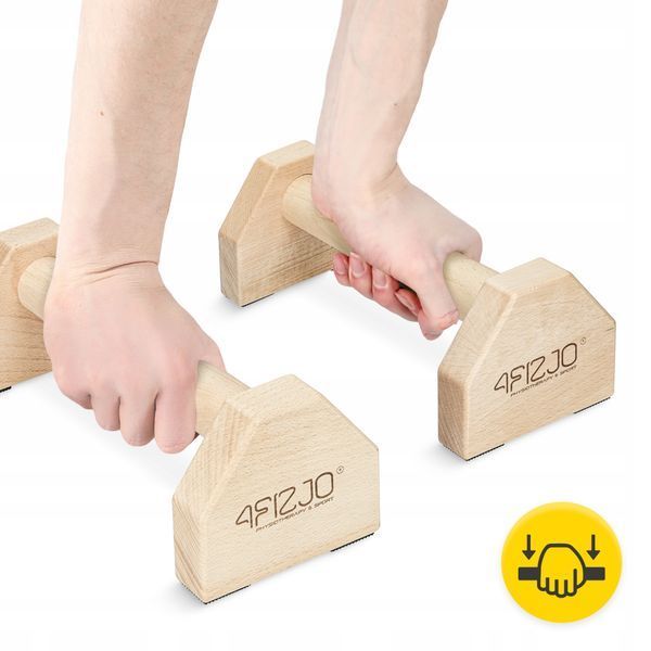 Упори для віджимань (паралетси) 4FIZJO 30 см дерев'яні (P-5905973407052) P-5905973407052 фото