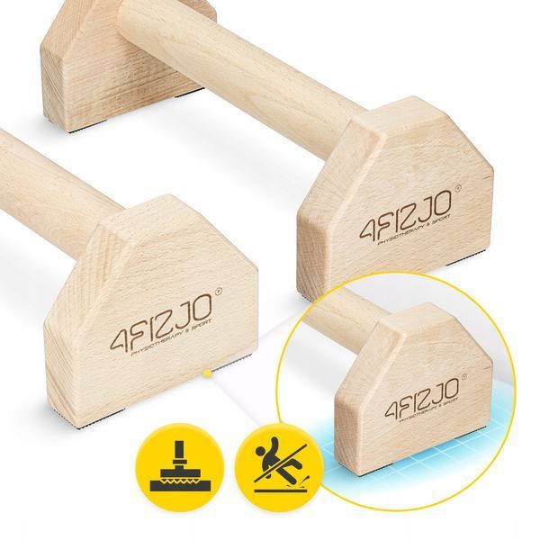 Упори для віджимань (паралетси) 4FIZJO 30 см дерев'яні (P-5905973407052) P-5905973407052 фото