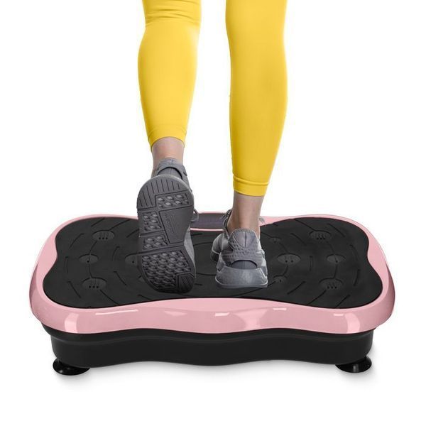 Віброплатформа для тренувань 4FIZJO Ultra+ з пультом та еспандерами Black/Pink (P-5905973402880) 152551-2692 фото