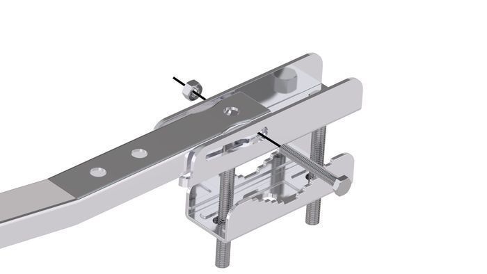 Сушарка для білизни навісна Colombo Balcony with clamps (STZAN2) 931877 фото