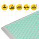 Килимок акупунктурний з подушкою 4FIZJO Eco Mat Аплікатор Кузнєцова Grey/Mint (P-5907739312181) 145448-2692 фото 4