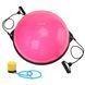 Балансувальна платформа (півсфера) Cornix Bosu Ball XR-0456 58 см з еспандерами рожевий XR-0456 фото 1