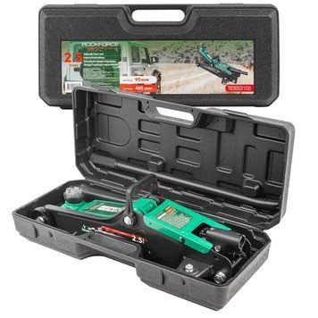 Домкрат підкатний гідравлічний 2.5 т (h min 90 мм, h max 400 мм) у кейсі ROCKFORCE RF-T830031DS 52527 фото