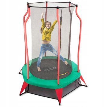 Батут дитячий для дому 4FIZJO Kids 140 см Green/Red (P-5907739319456) 154723-2692 фото