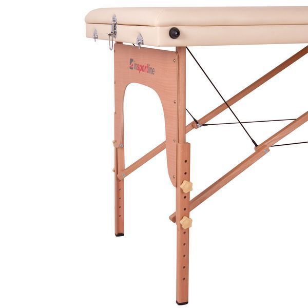 Масажний стіл inSPORTline Japane 3-Piece Wooden - кремово-жовтий 9408-1 фото