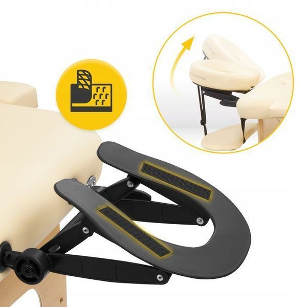 Масажний стіл складний 4FIZJO Massage Table Wood W60 Beige (P-5907739318350) P-5907739318350 фото