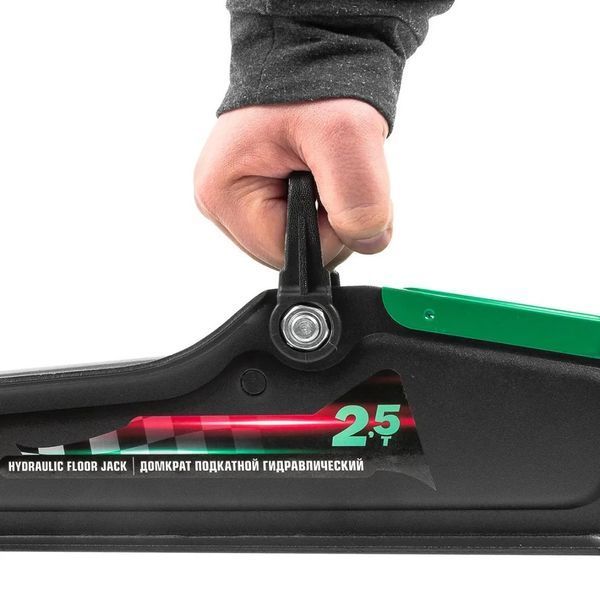 Домкрат підкатний гідравлічний 2.5 т (h min 90 мм, h max 400 мм) у кейсі ROCKFORCE RF-T830031DS 52527 фото