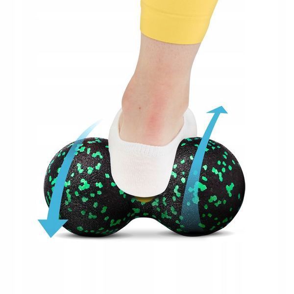 Масажний м'яч подвійний 4FIZJO EPP DuoBall 08 Black/Green (P-5907222931295) 146026-2692 фото