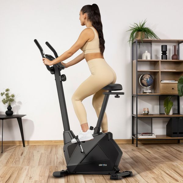 Велотренажер Gymtek XB1300 чорний &ndash; домашній магнітний велотренажер для фітнесу 5905884425817 фото