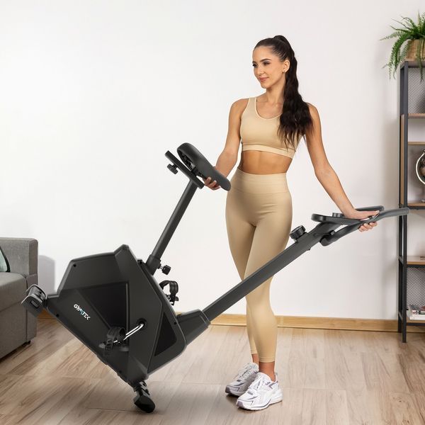 Велотренажер Gymtek XB1300 чорний &ndash; домашній магнітний велотренажер для фітнесу 5905884425817 фото