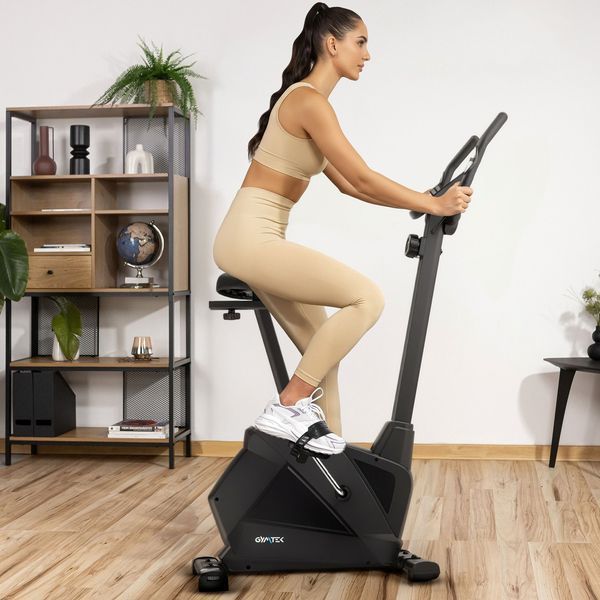 Велотренажер Gymtek XB1300 чорний &ndash; домашній магнітний велотренажер для фітнесу 5905884425817 фото