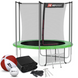 Батут Hop-Sport з внутрішньою сіткою 8ft (244cm) Зелений 2111-1664 фото 1