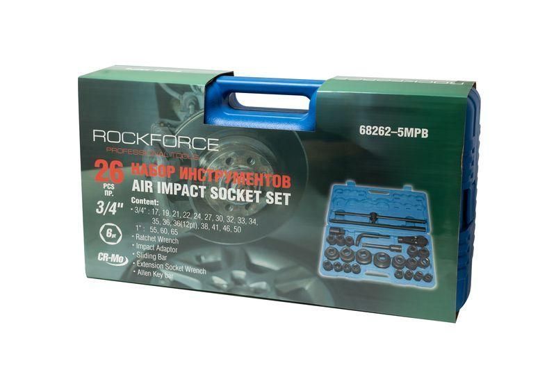 Набір інструментів ударних ROCKFORCE RF-68262-5MPB, 26 шт. 28189 фото