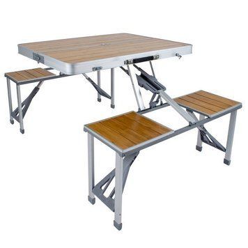 Стіл Bo-Camp Bamboo Brown/Silver (1404800) 103537-1106821 фото