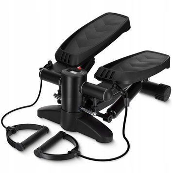 Степпер (міні-степпер) 4FIZJO Evo з еспандерами Black (P-5905973403863) P-5905973403863 фото