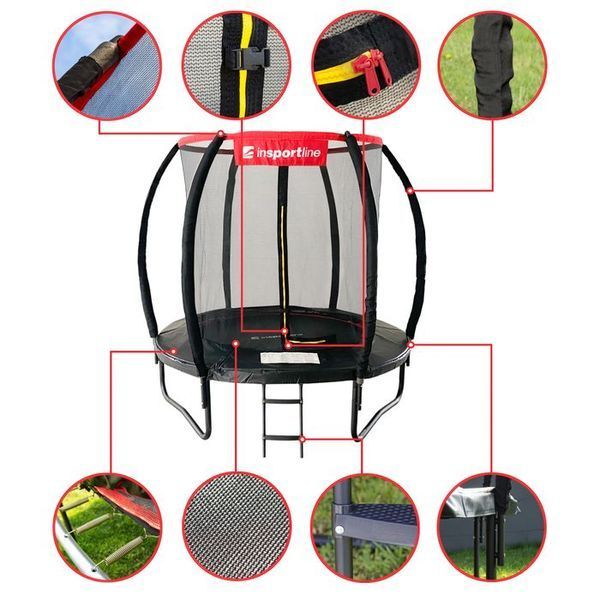 Батут з аксесуарами inSPORTline Flea PRO 183 см 23877 фото