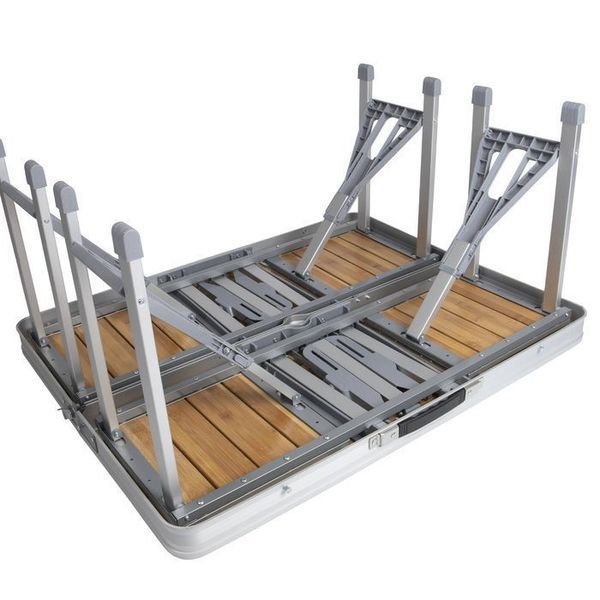 Стіл Bo-Camp Bamboo Brown/Silver (1404800) 103537-1106821 фото