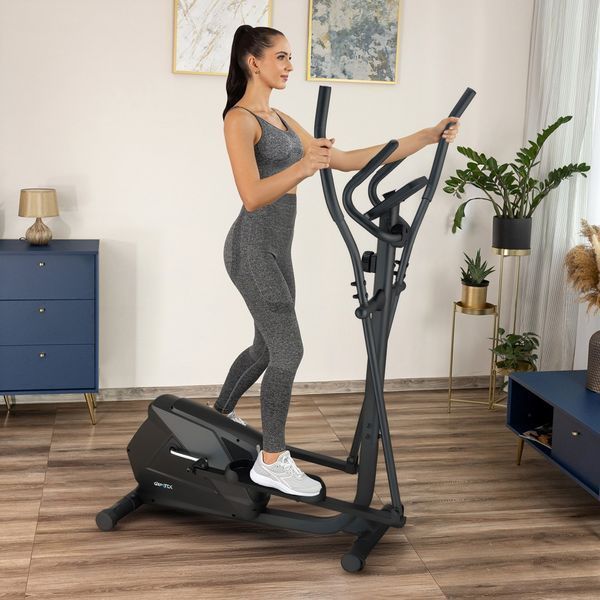 Еліптичний тренажер Gymtek XC1300 чорний &ndash; домашній орбітрек для ефективного кардіо 5905884425824 фото