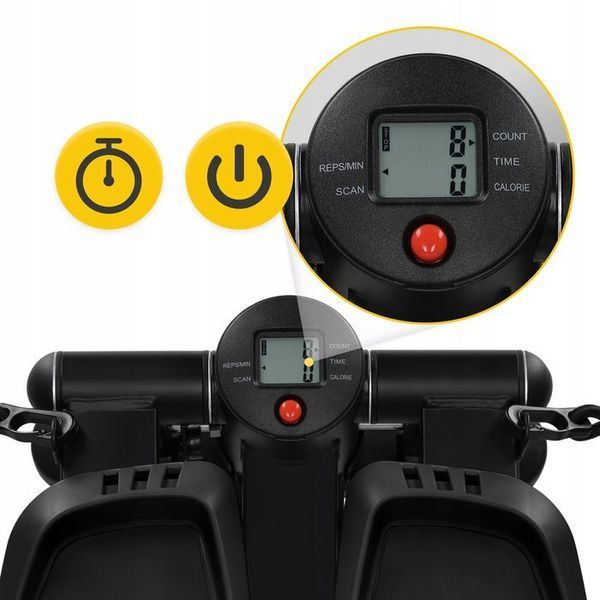 Степпер (міні-степпер) 4FIZJO Evo з еспандерами Black (P-5905973403863) P-5905973403863 фото