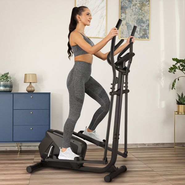 Еліптичний тренажер Gymtek XC1300 чорний &ndash; домашній орбітрек для ефективного кардіо 5905884425824 фото