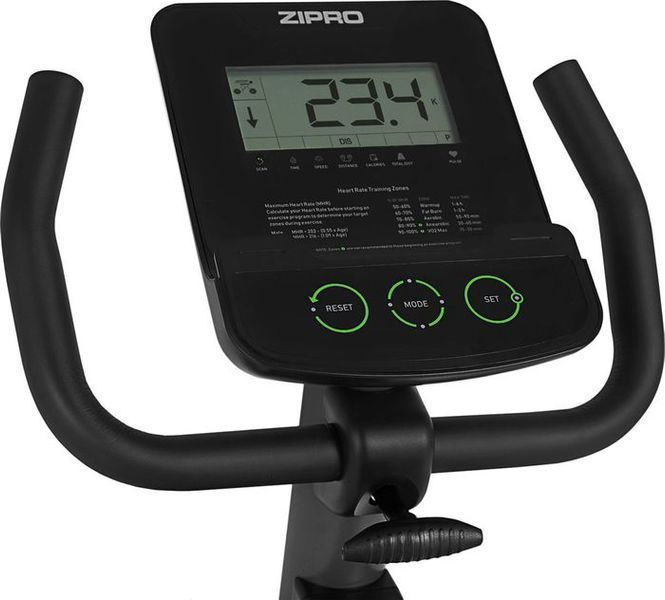 Велотренажер горизонтальний магнітний Zipro Easy чорно-сірий 5905669153867 фото